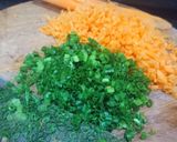 Hình bước làm 2 của món Bánh mì nướng sốt cheese chà bông