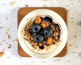 A picture of step 1 of Blueberry Granola Parfait.