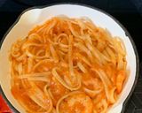 Hình bước làm 2 của món Mì Ý Tôm Phô Mai Bỏ Lò