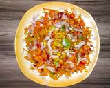 A picture of step 3 of Indian corn chaat.