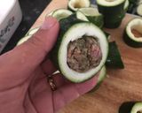 A picture of step 2 of Stuffed zucchini Turkish style.