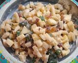 Foto del paso 1 de la receta: Budín de peras y frutas escurridas sin azúcar y sin manteca
