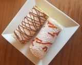 Une image de l'étape 10 de Roulée nutella et cerise.