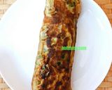 A picture of step 5 of Egg roll Omelette #themechallenge.