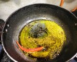 A picture of step 1 of Jodhpuri aloo fry.