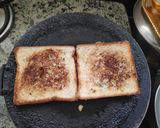 A picture of step 4 of Open Paneer Cheese Chilli Toast😋.