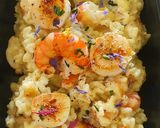 A picture of step 6 of Risotto with Shrimp and Scallops.
