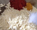 A picture of step 2 of Bread pakoda.