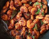 A picture of step 10 of PRAWNS FRY (andhra style).