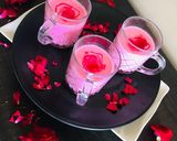 A picture of step 3 of Rose lassi.