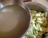 A picture of step 18 of Bhuni Lauki.
