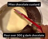 A picture of step 6 of Miso black sesame baked chocolate tart.