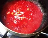 A picture of step 3 of Tomato Halwa.