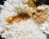 A picture of step 3 of Coconut rice with tricolour Salad.