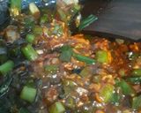 A picture of step 4 of Fried rice with veg manchurian.