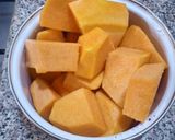 Une image de l'étape 1 de Couscous de blé complet à la courge.