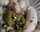 A picture of step 4 of Jain Ragda Pattice.