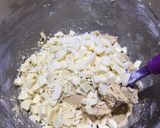 Foto del paso 4 de la receta: Cookies de chocolate blanco y frambuesas