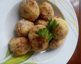 Foto langkah ke 6 dari resep Corned beef aracini (bola bola nasi).
