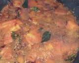 A picture of step 3 of Spicy fried potato sabzi.