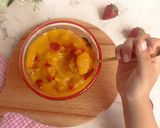 Foto langkah ke 5 dari resep Sorbet Mangga 🥭 Topping Stroberi 🍓 #481.