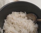 A picture of step 1 of Basmati rice & wild rice cooked on induction hob.😋😋😋.