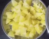 A picture of step 1 of Aloo Capsicum Dry Sabji.
