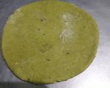 A picture of step 5 of Palak Puri.