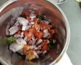 A picture of step 4 of Salsa stuffed Corn Tamales.