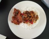 Foto langkah ke 12 dari resep Ayam Kecap toping jamur.