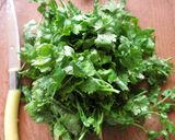A picture of step 1 of Coriander Paratha (Kothimbir Paratha).
