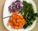 વેજ પુલાવ (Veg Pulao recipe in Gujarati) રેસીપી સ્ટેપ1ફોટો