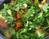 A picture of step 5 of Methi Aloo Gajar Matar ki bhujiya !.