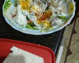 A picture of step 2 of Kulcha paneer pizza.