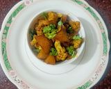 A picture of step 5 of Aloo Gobhi fry.