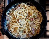 Foto del paso 3 de la receta: Bucattini con hongos deliciosos!🍜🍄