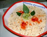 A picture of step 6 of Lauki ka raita.