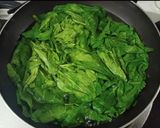 A picture of step 1 of Palak Paneer.