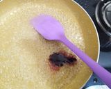 A picture of step 3 of Rose cashew stuffed burfi.