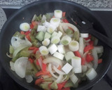 Foto del paso 3 de la receta: Tallarines con crema de verduras