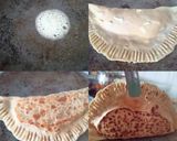A picture of step 4 of Pizza Paratha.