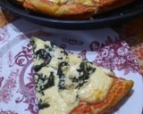 Foto del paso 8 de la receta: Pizza con espinacas y salsa blanca
