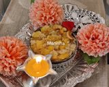 A picture of step 9 of Bhagar Pineapple Kesari.