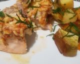 Foto del paso 5 de la receta: Pechuga rellena con jamón y muzzarella