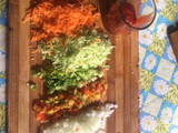 Rollitos de hojaldre, rellenos de carne 🍖 y vegetales 🥬