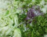 A picture of step 2 of Poha thalipith.