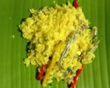 Foto langkah ke 6 dari resep Pepes Mairo "ikan teri basah".