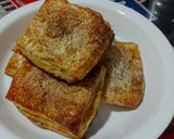 Foto del paso 7 de la receta: CUADRADOS🧇De Hojaldre, Rellenos con Crema🍦Pastelera...!🌺