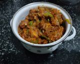 A picture of step 6 of Chilli chicken.