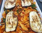 A picture of step 10 of Veggie Pasta Bake.